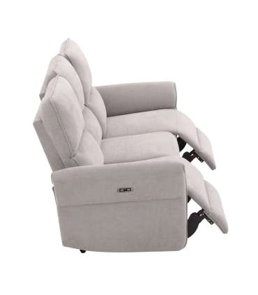 Diivan DAMIKA 3-kohaline elektriline recliner 200x92xH103cm, hall