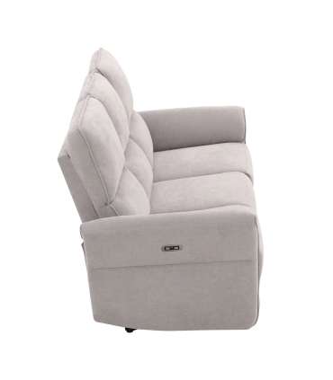 Diivan DAMIKA 3-kohaline elektriline recliner 200x92xH103cm, hall