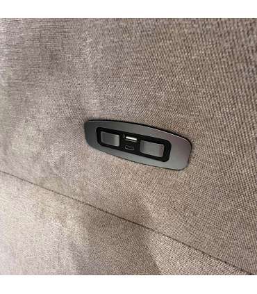 Diivan DAMIKA 3-kohaline elektriline recliner 200x92xH103cm, hall