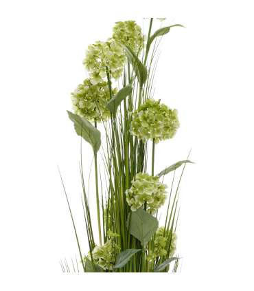 Kunstlill IN GARDEN H120cm, roheline hortensia, rohukõrred potis