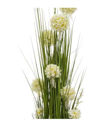 Kunstlill IN GARDEN H120cm, valge hüatsint, rohukõrred potis