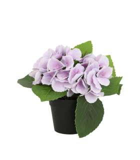 Kunstlill IN GARDEN H18cm, lilla hortensia potis