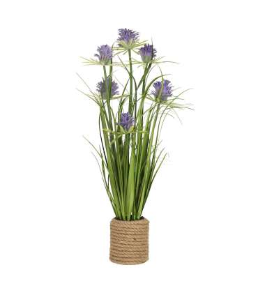 Kunstlill IN GARDEN H70cm, lilla krüsanteem, rohukõrred potis