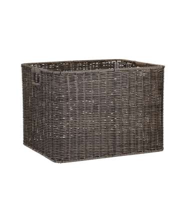 Korv BASILE 37x31xH28cm, tumepruun