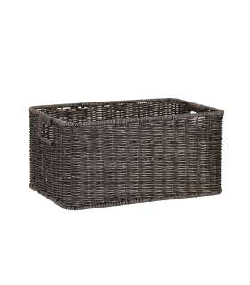 Korv BASILE 33x22xH17cm, tumepruun