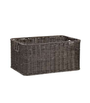 Korv BASILE 33x22xH17cm, tumepruun