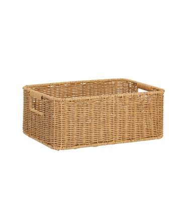 Korv BASILE 37x27xH15cm, helepruun