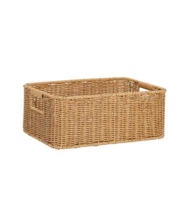 Korv BASILE 31x21xH12cm, helepruun