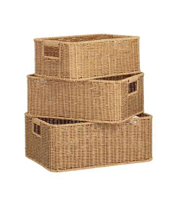 Korv BASILE 31x21xH12cm, helepruun