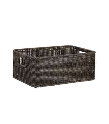 Korv BASILE 37x27xH15cm, tumepruun