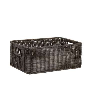 Korv BASILE 31x21xH12cm, tumepruun