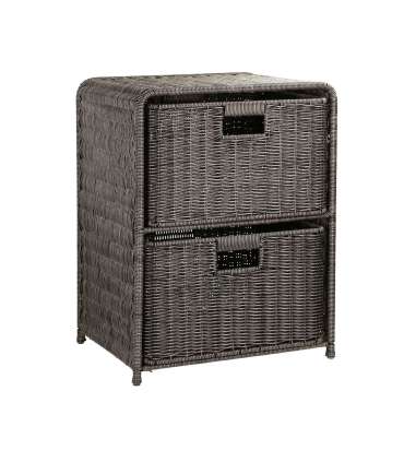 Korvriiul 2-ne BASILE 40x30xH53cm, tumep