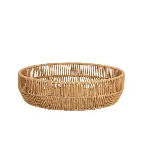 Korv BASILE D33/29xH8,5cm, helepruun