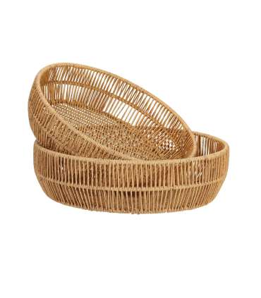 Korv BASILE D33/29xH8,5cm, helepruun