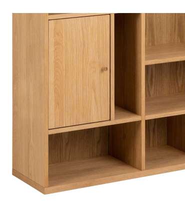 Riiul RANGOON 90x30xH180cm, naturaalne, tammespoon