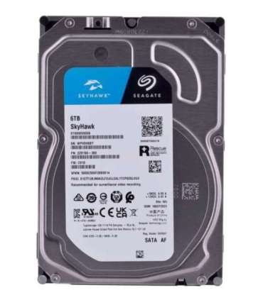 Seagate SkyHawk internal hard drive 6 TB 256 MB 3.5" Serial ATA III (ST6000VX009)