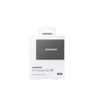 Samsung Portable SSD T7 2 TB USB Type-C 3.2 Gen 2 (3.1 Gen 2) Grey
