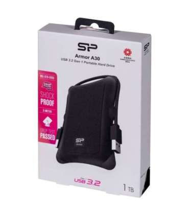 Silicon Power Armor A30 external hard drive 1 TB Black