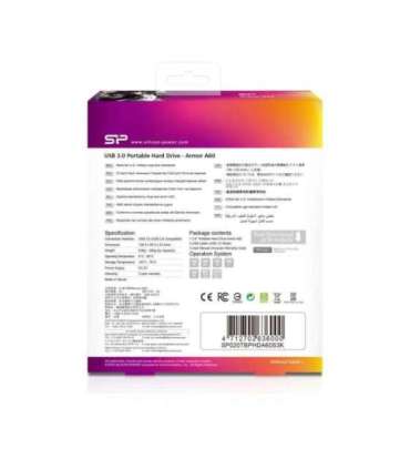 Silicon Power Armor A60 external hard drive 2000 GB Black