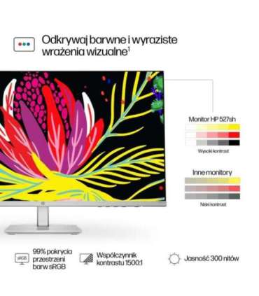 HP Series 5 27-inch FHD height-adjustable monitor - 527sh