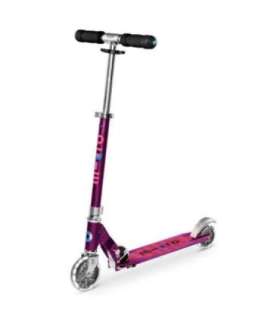Micro scooter Sprite LED purple stripe