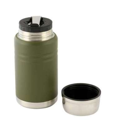M-Tac UN-R02-750A Food thermos with foldable stainless steel spoon, 750 ml, olive green