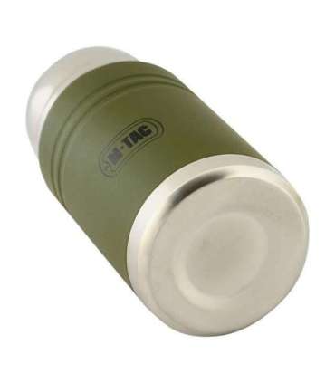 M-Tac UN-R02-750A Food thermos with foldable stainless steel spoon, 750 ml, olive green