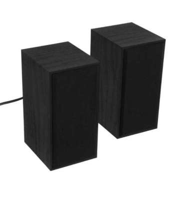 Tellur Basic 2.0 Speakers, 6W, USB/Jack, Wooden case, Volume control, Black