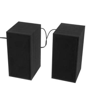 Tellur Basic 2.0 Speakers, 6W, USB/Jack, Wooden case, Volume control, Black