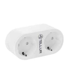 Tellur WiFi AC Dual Plug, Energy reading, 16A, 2400W