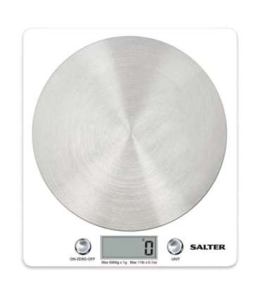 Salter 1036 WHSSDREU16 Disc Electronic Digital Kitchen Scales - White