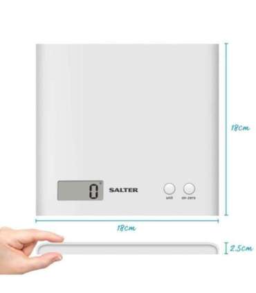 Salter 1066 WCFEU12 Arc Digital Kitchen Scale - White