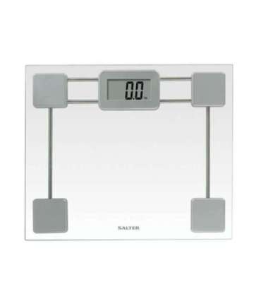 Salter 9081 SV3R Toughened Glass Compact Electronic Bathroom Scale