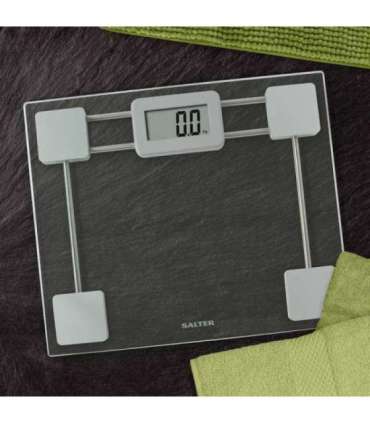 Salter 9081 SV3R Toughened Glass Compact Electronic Bathroom Scale