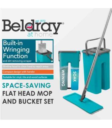 Beldray LA067234FEU7 Flathead Mop & Bucket Set