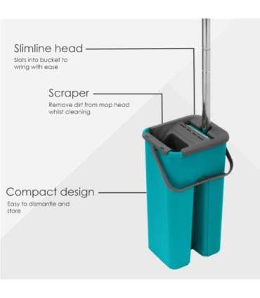 Beldray LA067234FEU7 Flathead Mop & Bucket Set