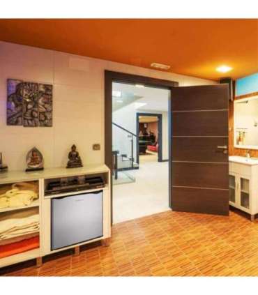 Manta MM515PSL Fridge 46L Silver inox/black