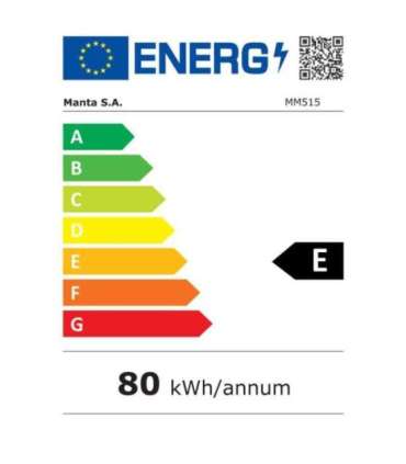 Manta MM515PSL Fridge 46L Silver inox/black