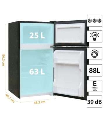 Manta MM545DBK Fridge 88L Black