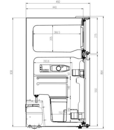 Manta MM545DBK Fridge 88L Black