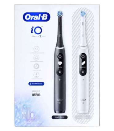 Oral-B iO Series 7 Duo Pack Magnetic toothbrush Black, White