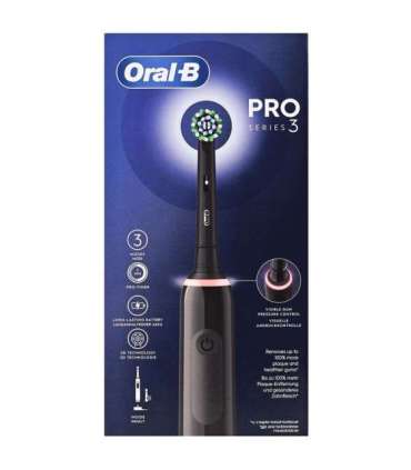 Oral-B Pro 3 Pro3 3000 Adult Rotating-oscillating toothbrush Black