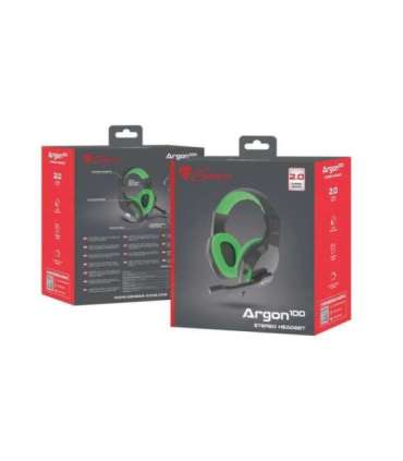 GENESIS ARGON 100 Headset Wired Head-band Gaming Black, Green