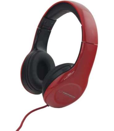 Esperanza EH138R headphones/headset Head-band Black,Red