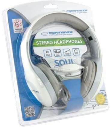 Esperanza EH138W headphones/headset Wired Head-band Music White