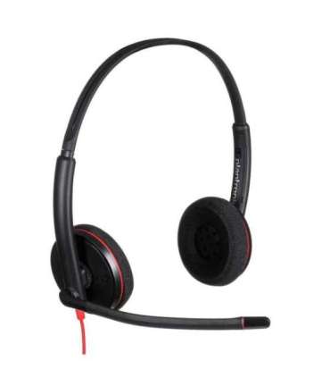 Poly Blackwire 3220 Stereo USB-C Headset +USB-C/A Adapter (Bulk)