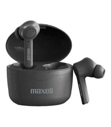 Maxell Bass 13 Sync Up Wireless Bluetooth In-Ear Headphones with Charging Case Black