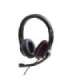 Gembird MHS-03-BKRD headphones/headset Wired Head-band Gaming Black, Red
