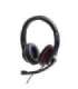 Gembird MHS-03-BKRD headphones/headset Wired Head-band Gaming Black, Red