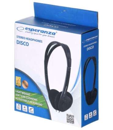 Esperanza EH119 headphones/headset Wired Head-band Music Black
